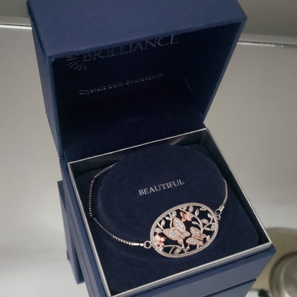 Brilliance Swarovski butterfly bracelet